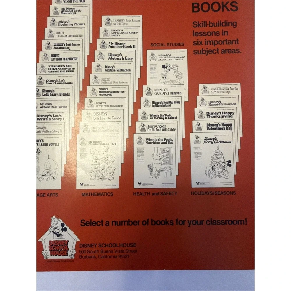 Disney School House Back To School With Winnie The Pooh Language Arts Dis 013AA